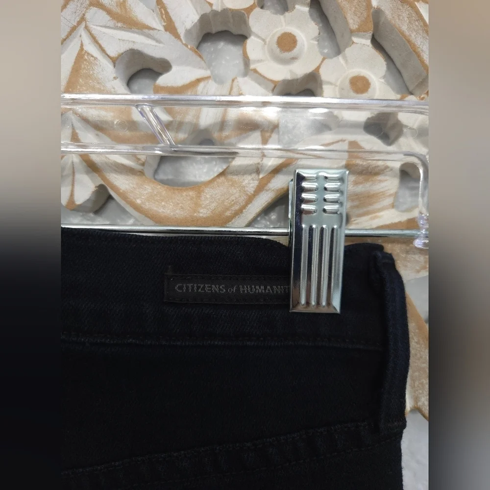 Citizens Of Humanity Classic Black Ankle Straight Jeans